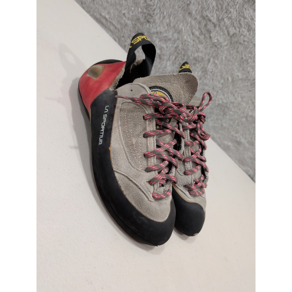 La Sportiva Finale XS Edge Climbing Shoes Womens 5.5 EU 36 Grey Red 1434